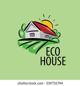 vector logo house