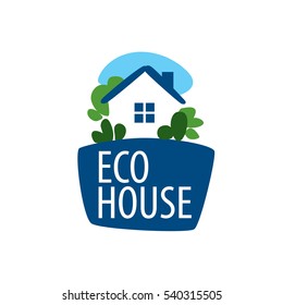 vector logo house