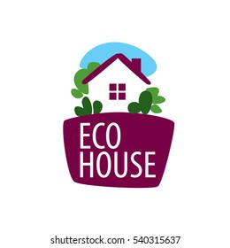 vector logo house