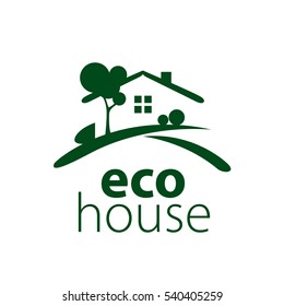 vector logo house