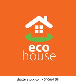vector logo house
