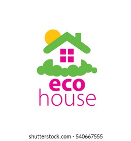 vector logo house