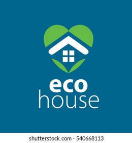 vector logo house