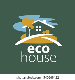 vector logo house