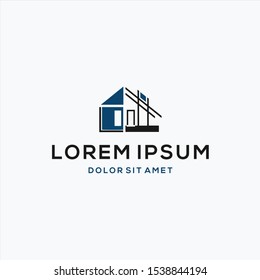 vector logo of house, building, construction, template design ready to use