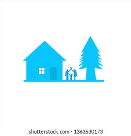 vector logo of house and building for real estate and property business
