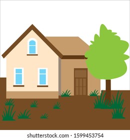 vector logo House is a mandatory residence for every human being