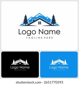  vector logo house nature. logo template