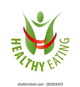 vector logo human and red ribbon