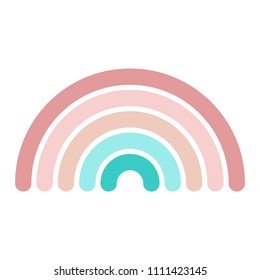 Vector logo, icon, 5-color rainbow 