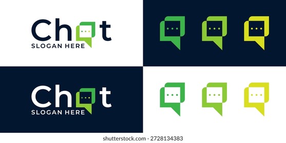 Ícone de logotipo de vetor que combina elementos de comunicação para diálogo colaborativo com balões de fala do Word Chat, ideal para apresentações em equipe, gráficos de negócios e marketing.