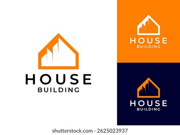 vector logo icon construction house and building
