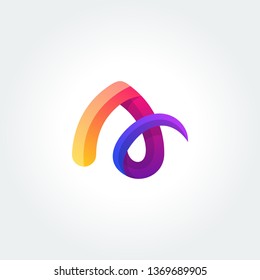 Vector logo icon design set isolated on white. Abstract letter A collection. Suitable for Creative Industry, Multimedia, entertainment, Educations, Shop, and any related business