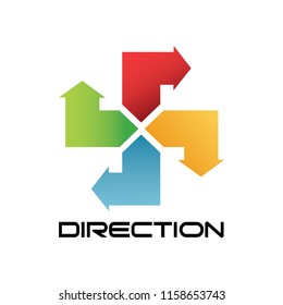Vector Logo or Icon of Direction
