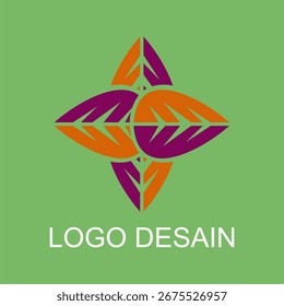 vector logo icon flower brand your business
