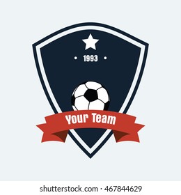 Vector Logo Icon Of football and Soccer for your team or business