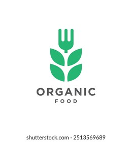 ícone de logotipo de vetor verduras orgânicas. inspiração de logotipo