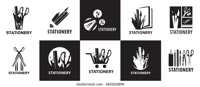 Vector Logo, Icon For A Stationery Store