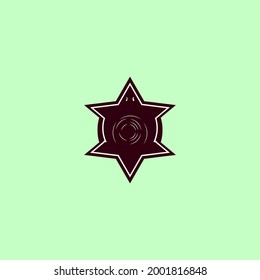 vector logo icon with turtle and star concept