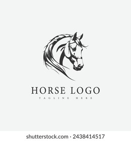 Vector logo icons horse vector 