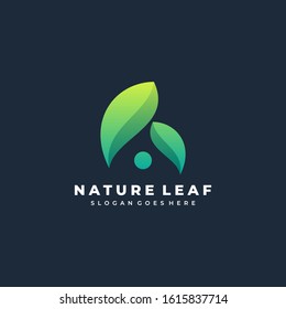 Vector Logo Illustration Abstract Flower Leaf Leaves Stacked Shape Colorful Style