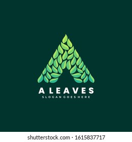 Vector Logo Illustration Abstract Flower Leaf Leaves Stacked Shape Colorful Style