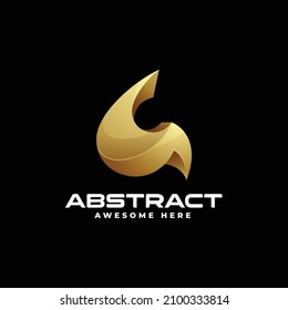 Ilustración del logotipo vectorial Resumen Estilo de color gradiente.