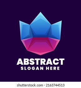 Vector Logo Illustration Abstract Gradient Colorful.