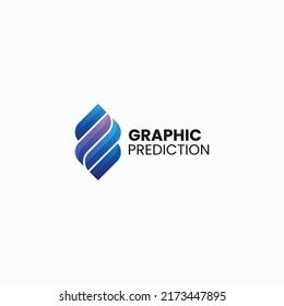 Vector Logo Illustration Abstract Gradient Colorful Style.