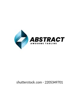 Vector Logo Illustration Abstract Gradient Colorful Style
