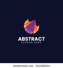 Vector Logo Illustration Abstract Gradient Colorful Style