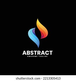 Vector Logo Illustration Abstract Gradient Colorful Style