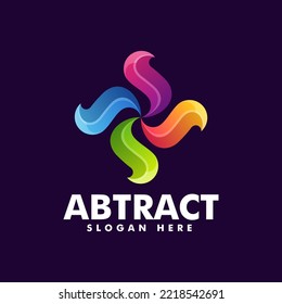 Ilustración del logotipo del vector Resumen Estilo de color gradiente