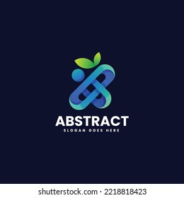 Vector Logo Illustration Abstract Gradient Colorful Style