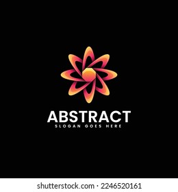 Vector Logo Illustration Abstract Gradient Colorful Style