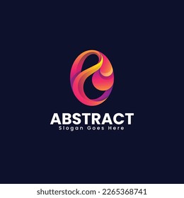 Vector Logo Illustration Abstract Gradient Colorful Style