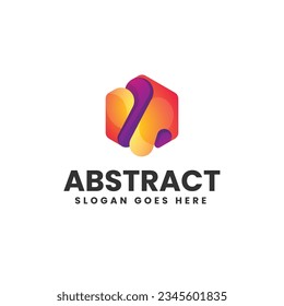 Vector Logo Illustration Abstract Gradient Colorful Style