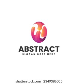 Vector Logo Illustration Abstract Gradient Colorful Style