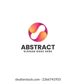 Vector Logo Illustration Abstract Gradient Colorful Style