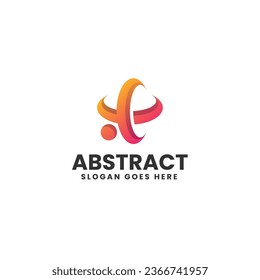 Vector Logo Illustration Abstract Gradient Colorful Style