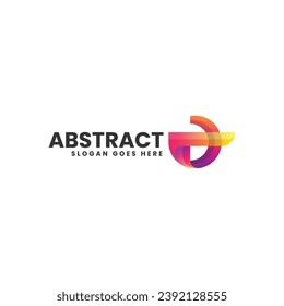 Vector Logo Illustration abstract Gradient Colorful Style