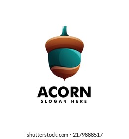 Ilustración del logotipo vectorial Estilo de color gradiente de maíz.
