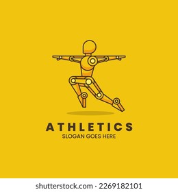 Vector Logo Illustration Athletic Simple Mascot Style