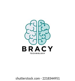 vector logo illustration or brain icon
