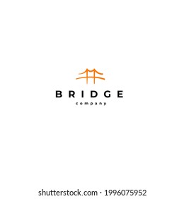 Vector logo illustration for bridge company