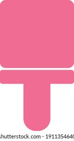 Vector logo illustration of brush or theme icon