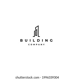 Vector logo illustration for building company