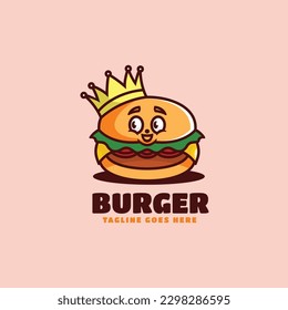 Estilo de caricatura de la mascota de caricatura de la lustración con el logotipo del vector.