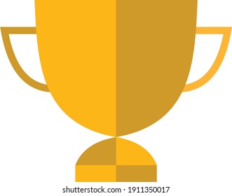 Ilustración del logotipo vectorial de un campeón, trofeo o icono deportivo