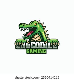 Ilustração de logotipo de vetor Crocodile E -Sport e estilo de esporte